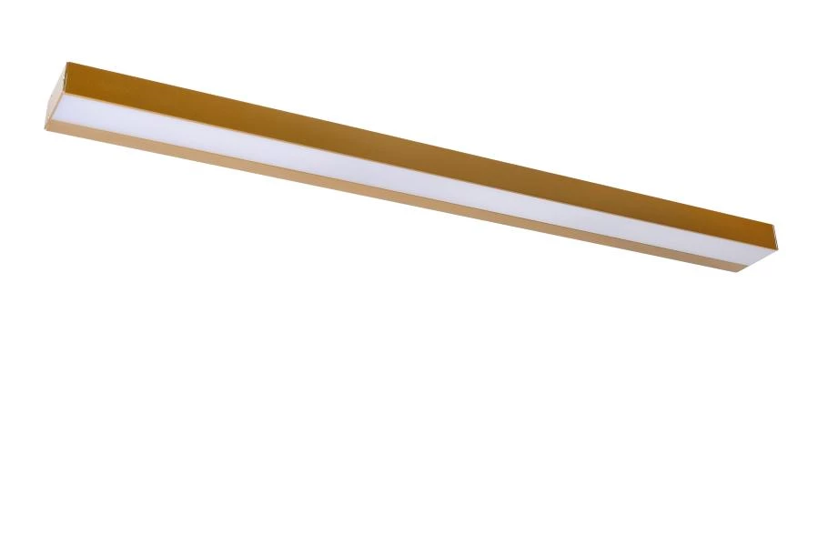 Lucide ALEXA - Lámpara de pared Baño - LED - 1x13W 3000K - IP44 - Oro mate / Latón - apagado